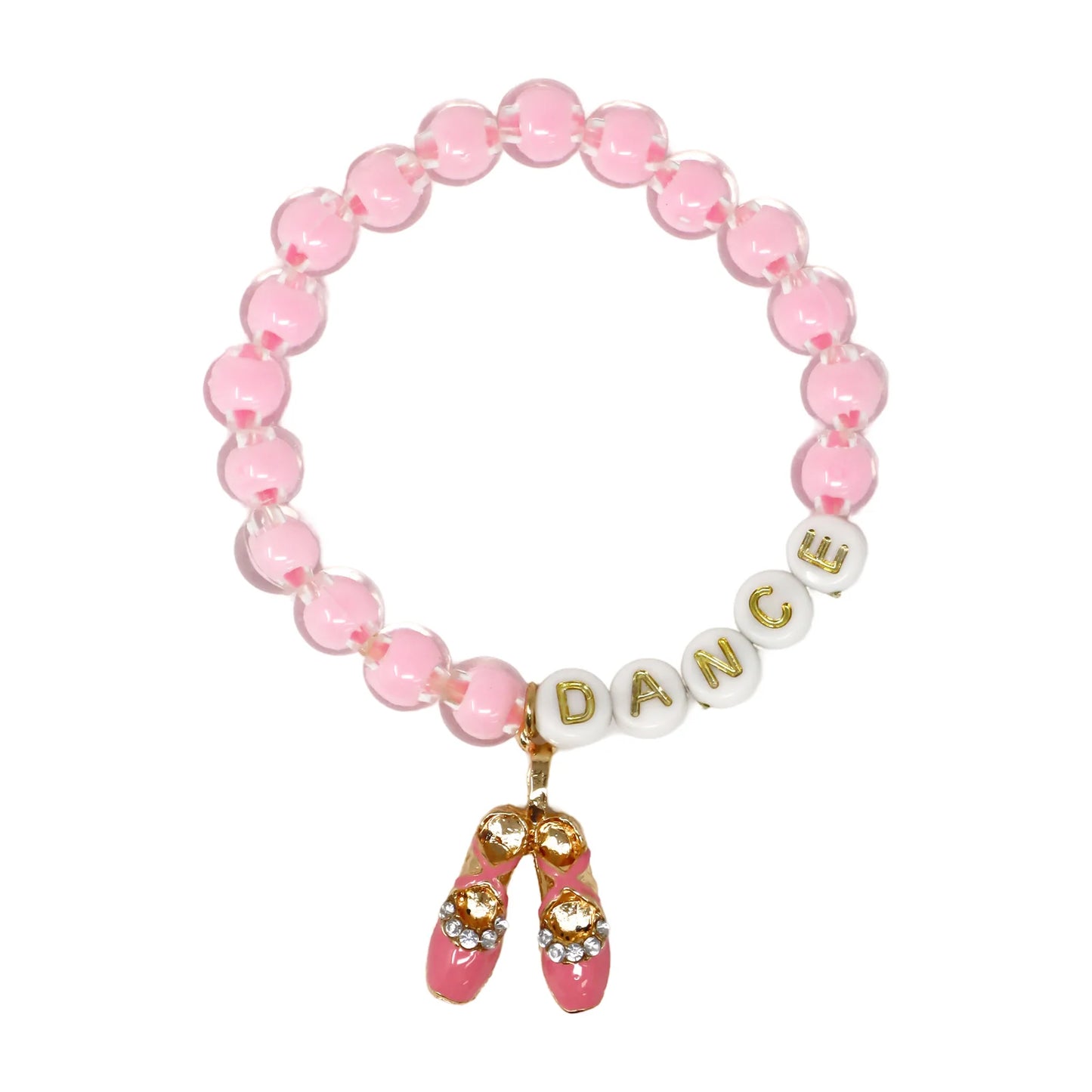 PINK POPPY DANCE LETTER BEAD BRACELET SET