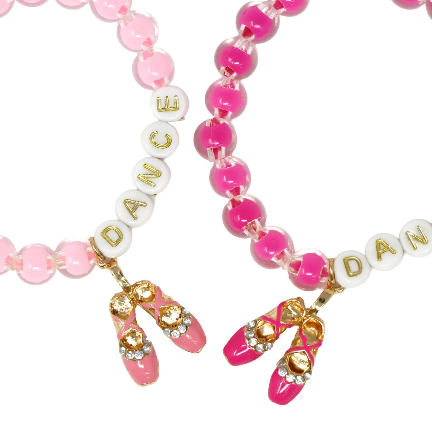 PINK POPPY DANCE LETTER BEAD BRACELET SET