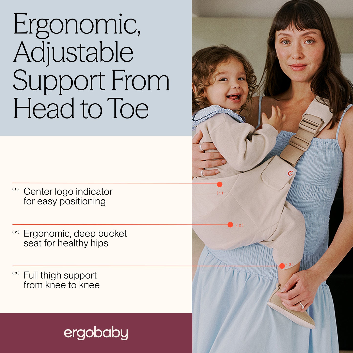 ERGOBABY UPSIE SLING CARRIER | NATURAL BEIGE