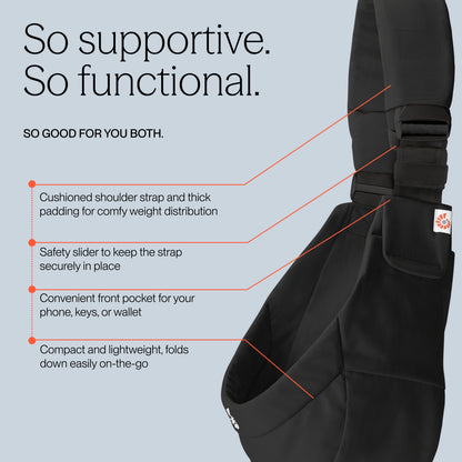 ERGOBABY UPSIE SLING CARRIER | ONYX BLACK