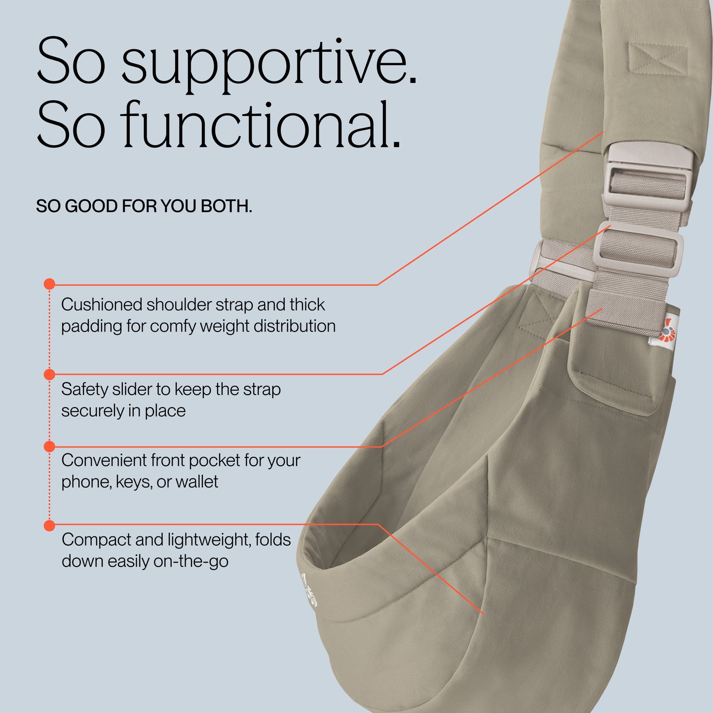 ERGOBABY UPSIE SLING CARRIER | SOFT OLIVE
