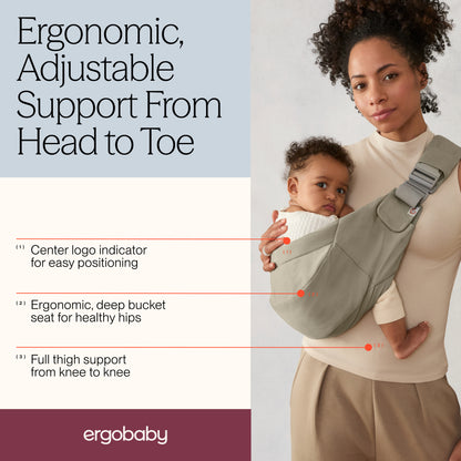 ERGOBABY UPSIE SLING CARRIER | SOFT OLIVE