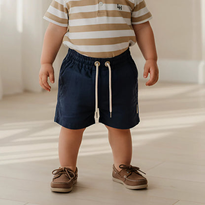 LOVE HENRY | SONNY SHORTS | NAVY LINEN