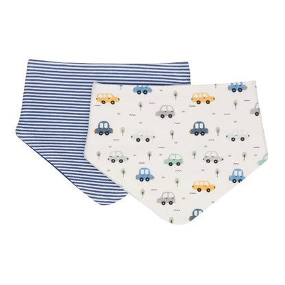 Dribble Bandana Bib 2 Pack - Beep Beep