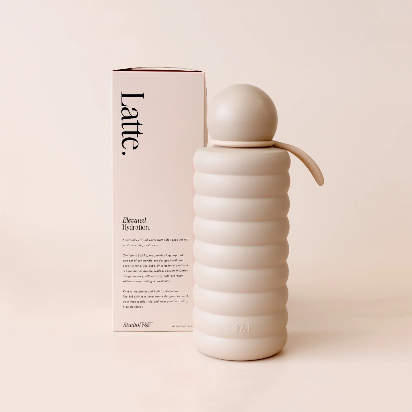 FOX AND FALLOW THE BUBBLE REUSABLE WATER BOTTLE | LATTE