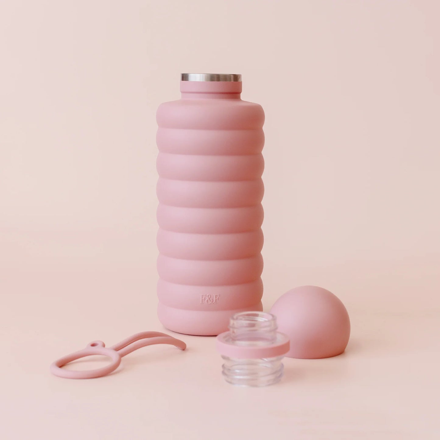 FOX AND FALLOW THE BUBBLE REUSABLE WATER BOTTLE | DUSTY ROSE