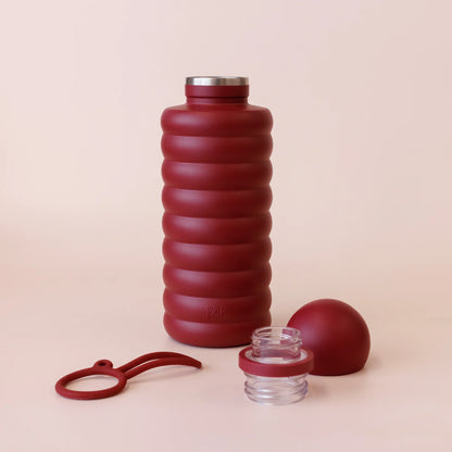 FOX AND FALLOW THE BUBBLE REUSABLE WATER BOTTLE | CHERRY