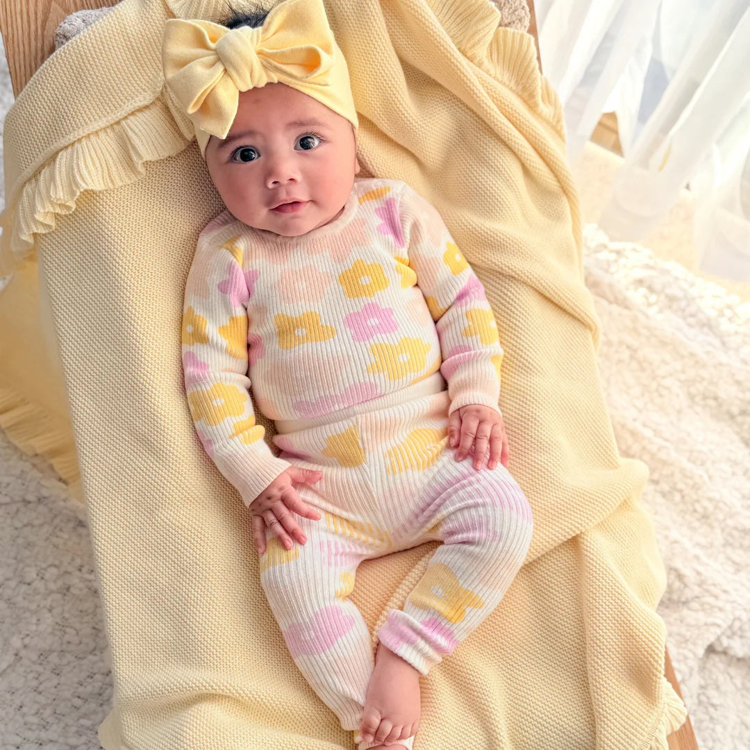 KOZY CLUB RIBBED KNIT SET | PETAL POP