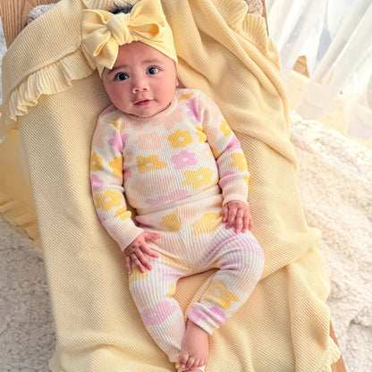 KOZY CLUB RIBBED KNIT SET | PETAL POP