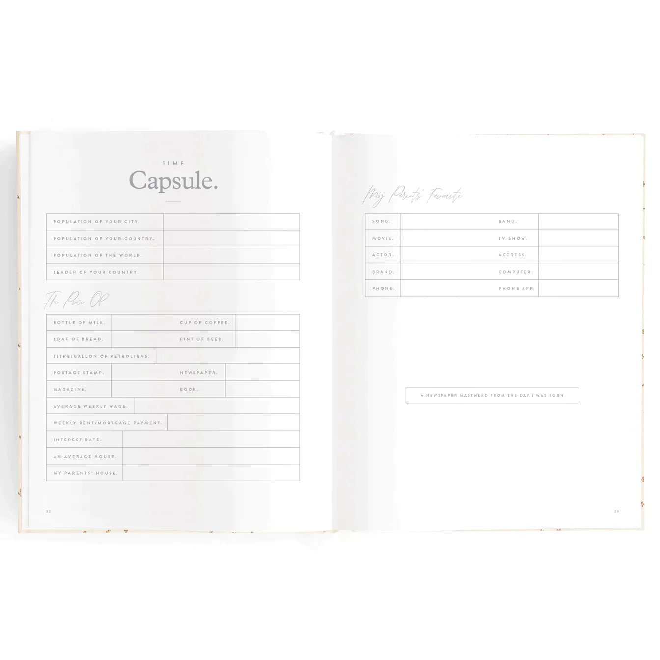 Fox and Fallow Baby Journal - Powder