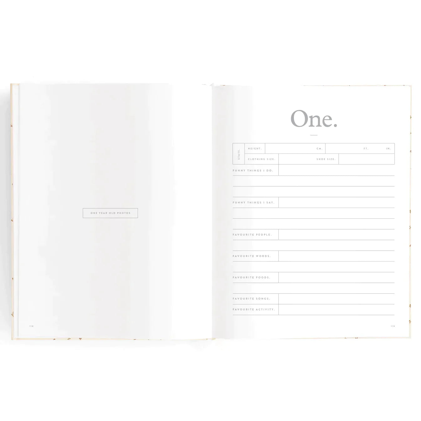 Fox and Fallow Mini Baby Journal - Sage