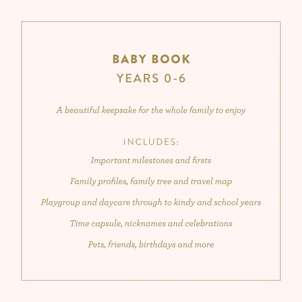 Fox and Fallow Mini Baby Journal - Sage