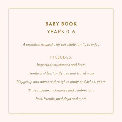 Fox and Fallow Mini Baby Journal - Sage