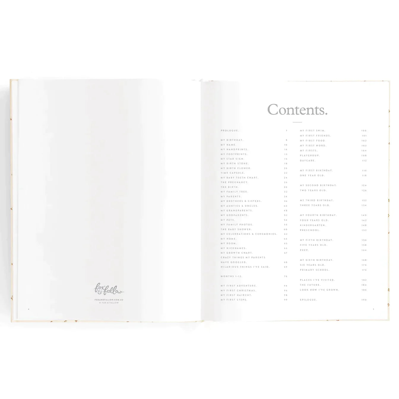 Fox and Fallow Baby Journal - Powder