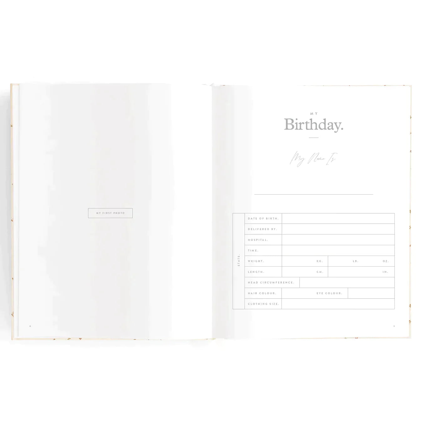 Fox and Fallow Mini Baby Journal - Sage