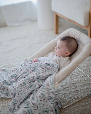 Bambella Designs Bamboo Cotton Muslin Swaddle - Botanical