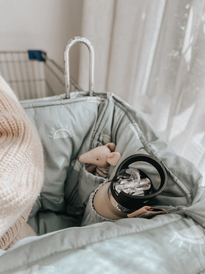 Bambella Designs Universal Padded Trolley Liner - Sage Sunshine