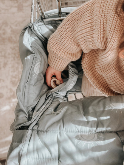 Bambella Designs Universal Padded Trolley Liner - Sage Sunshine