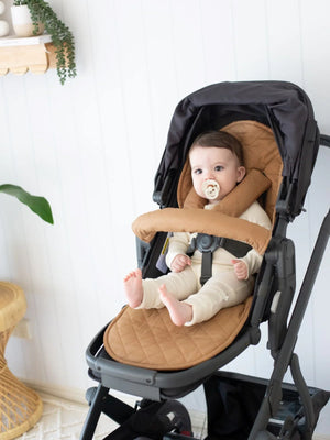 Bambella Designs Reversible Pram Liner - Chestnut