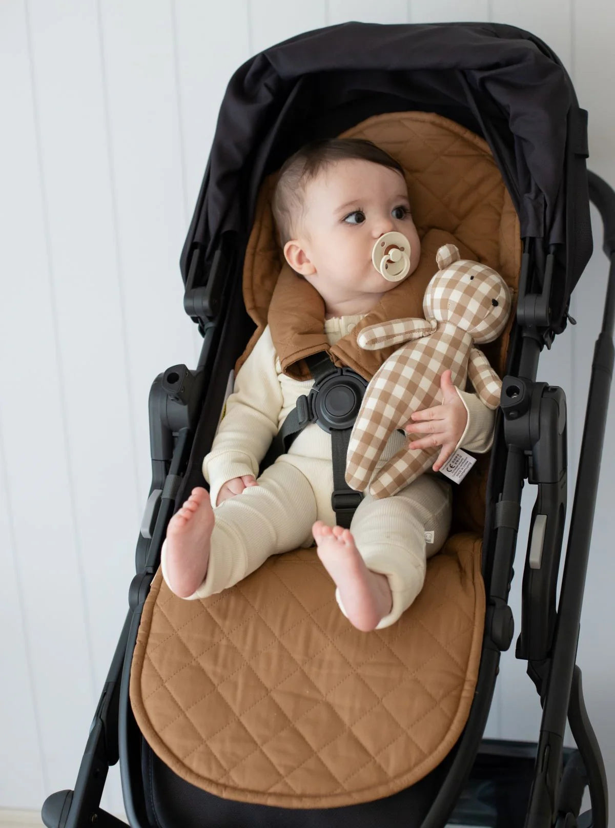 Bambella Designs Reversible Pram Liner - Chestnut