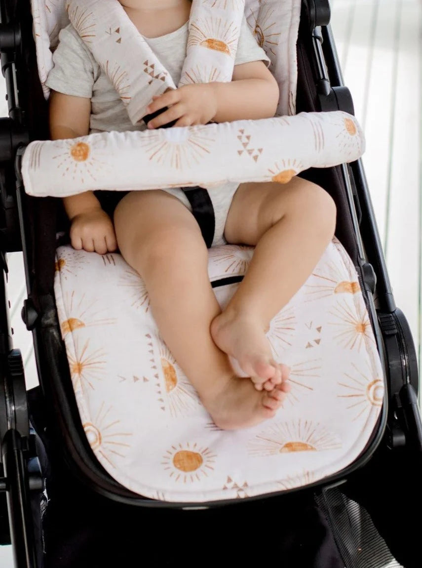 Bambella Designs Reversible Pram Liner - Bohemian Sunshine