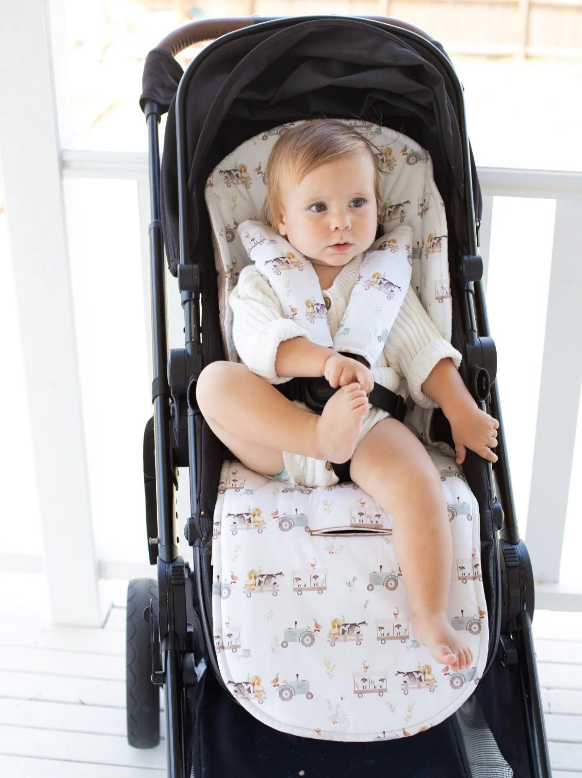 Bambella Designs Reversible Pram Liner | Oakwood Farm