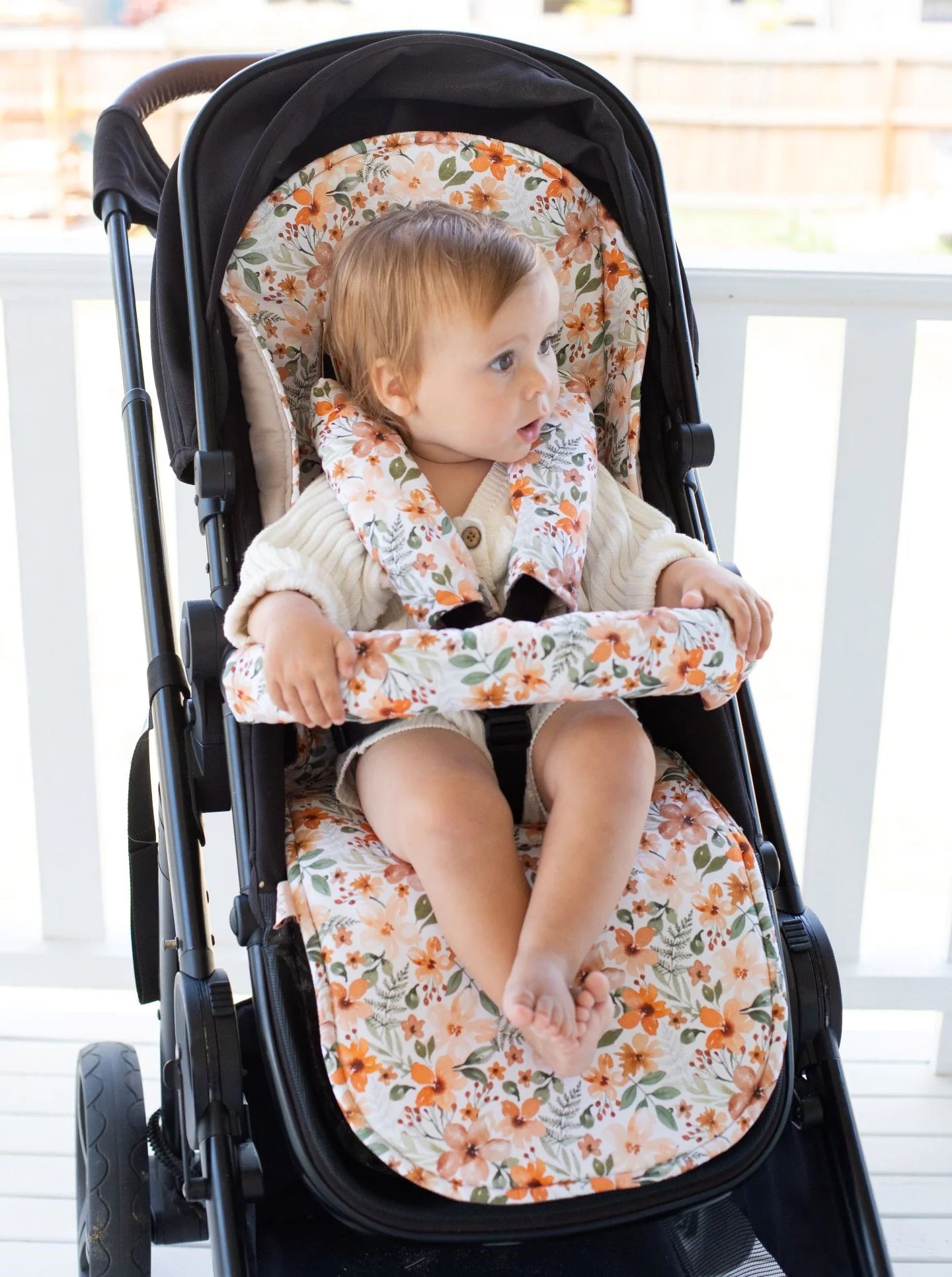 Bambella Designs Reversible Pram Liner - Bloom