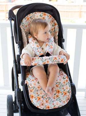 Bambella Designs Reversible Pram Liner - Bloom