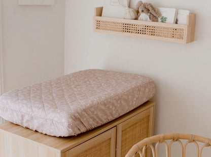 Bambella Waterproof Fitted Bassinet & Change Pad Cover - Bee Kind