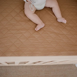 Bambella Waterproof Fitted Cot Sheet - Chestnut