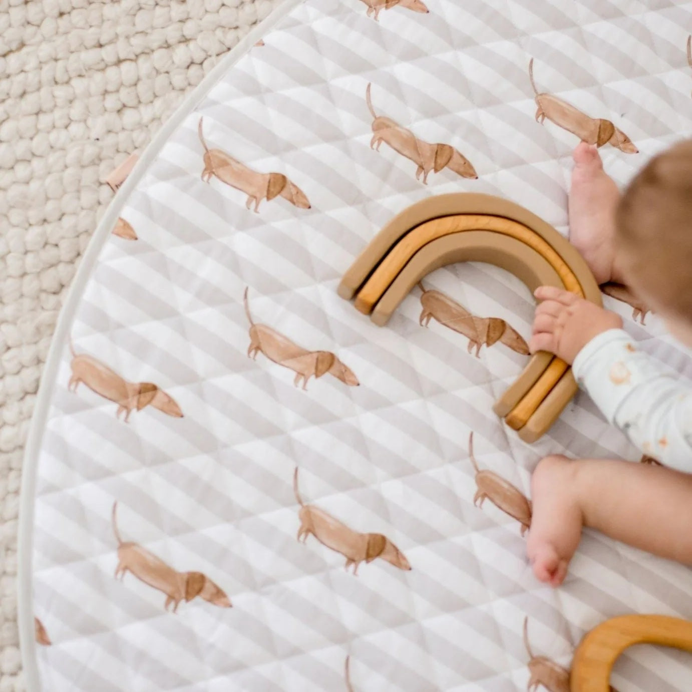 Bambella Designs Waterproof Padded Playmat - Dachshund Days