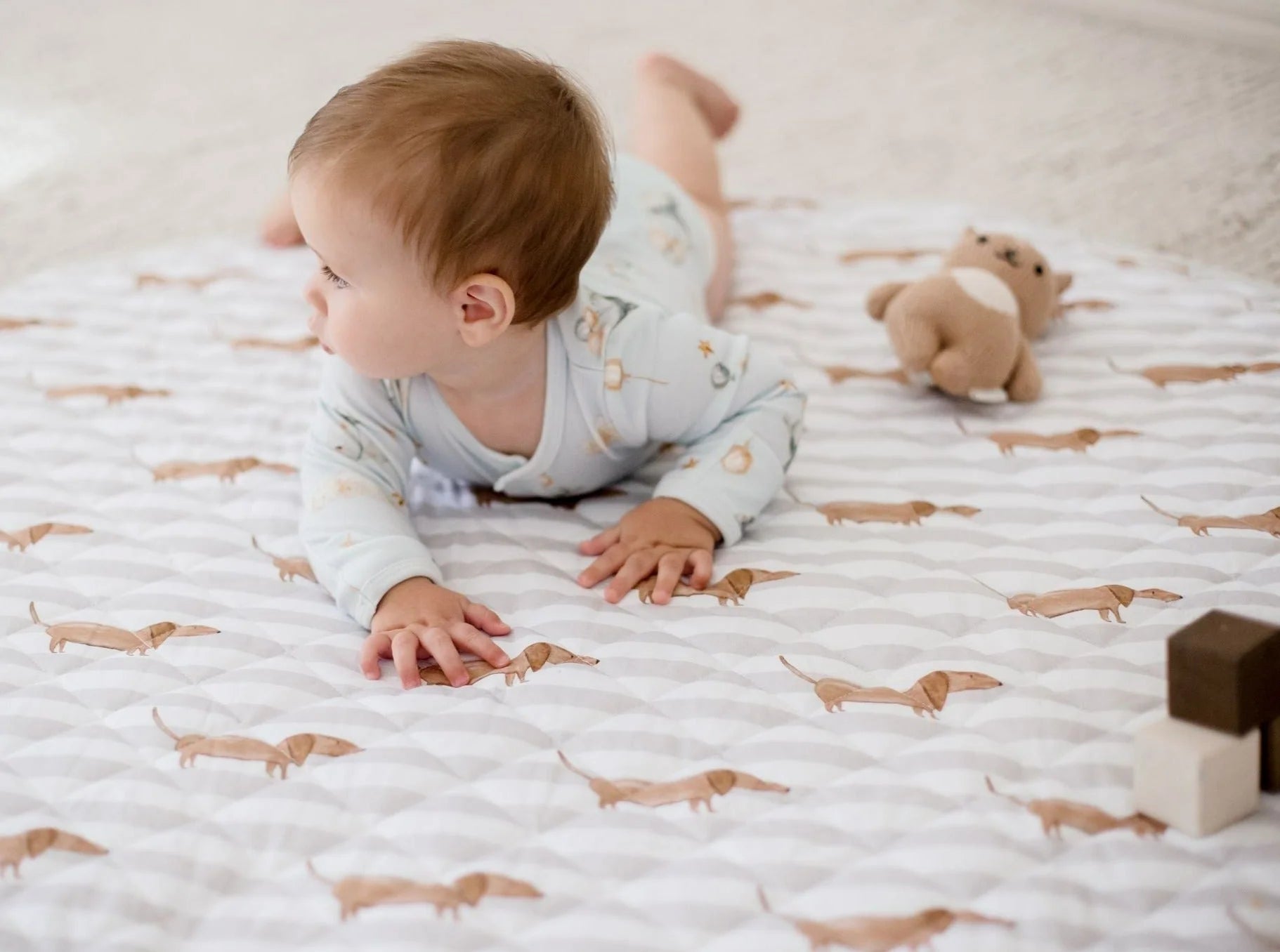 Bambella Designs Waterproof Padded Playmat - Dachshund Days