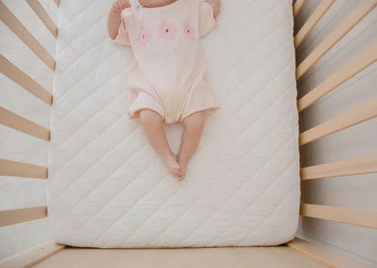Bambella Waterproof Fitted Cot Sheet | Ivory