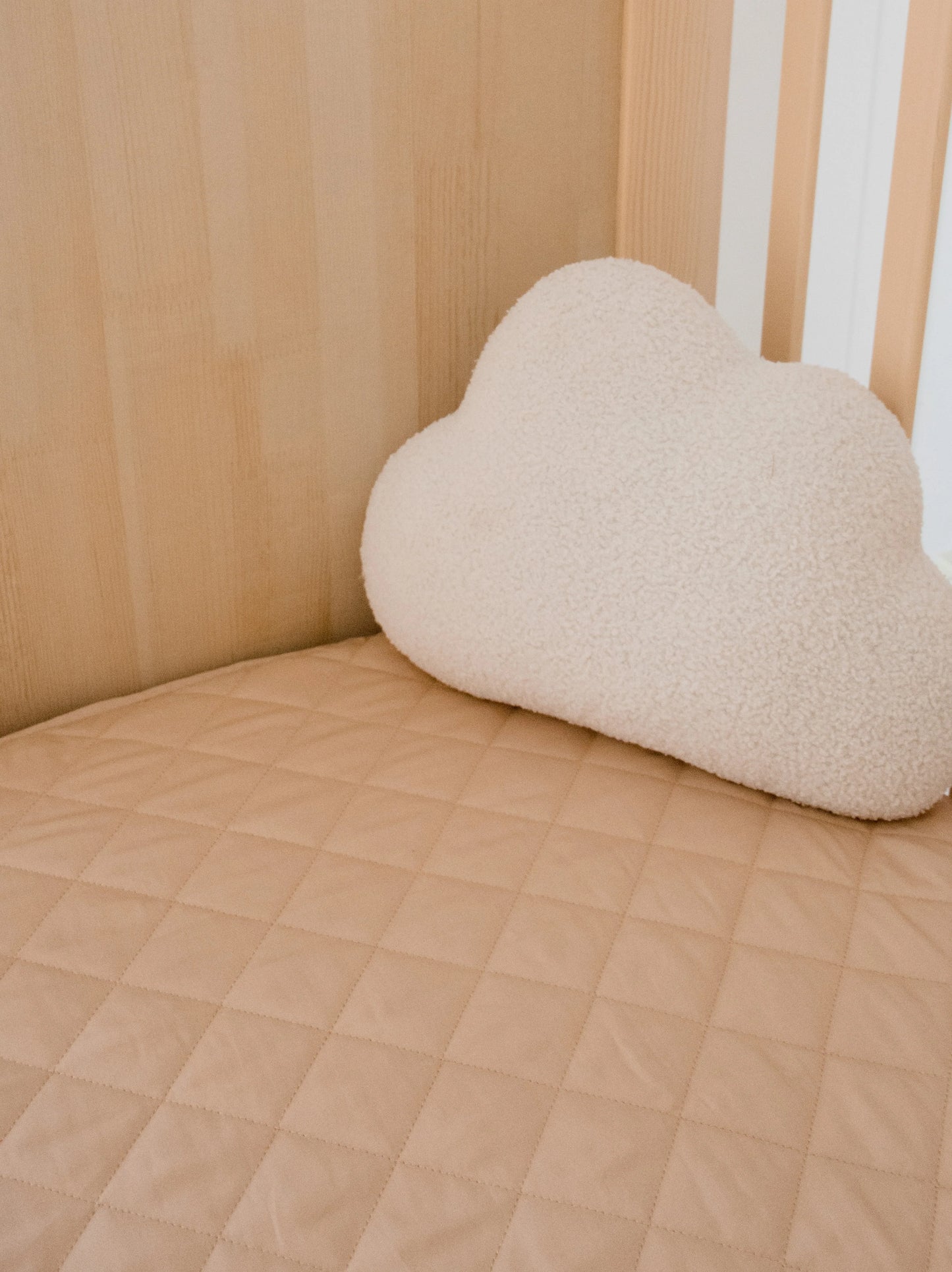 Bambella Waterproof Fitted Cot Sheet - Nude