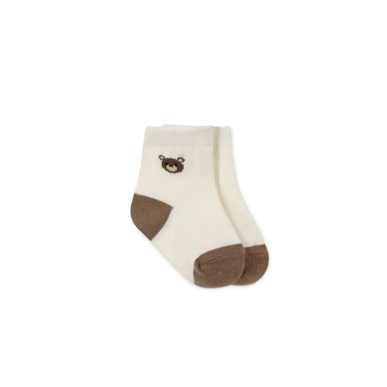 Jamie Kay Bobbie Bear Crew Socks - Cloud/Balm