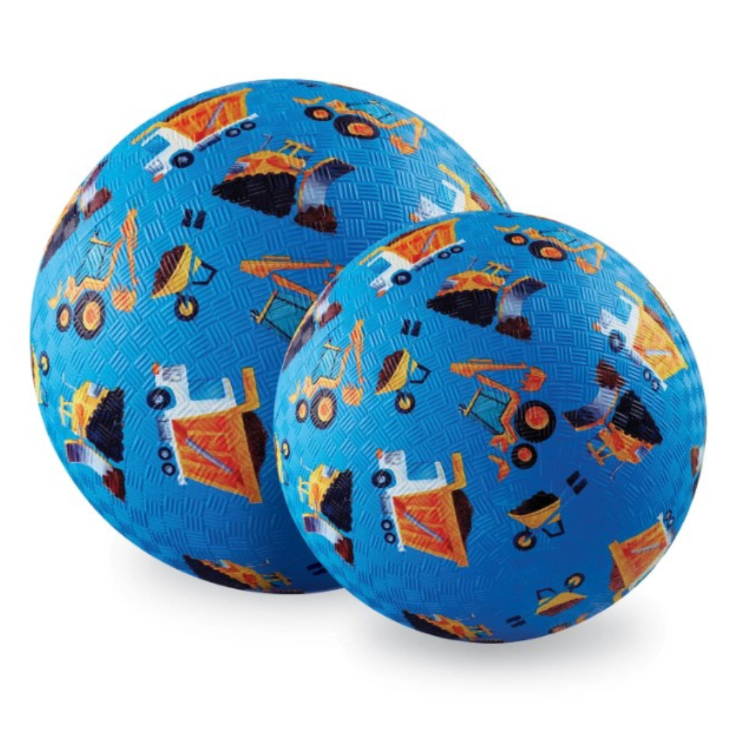 Crocodile Creek Playground Ball 5 Inch - Construction Blue