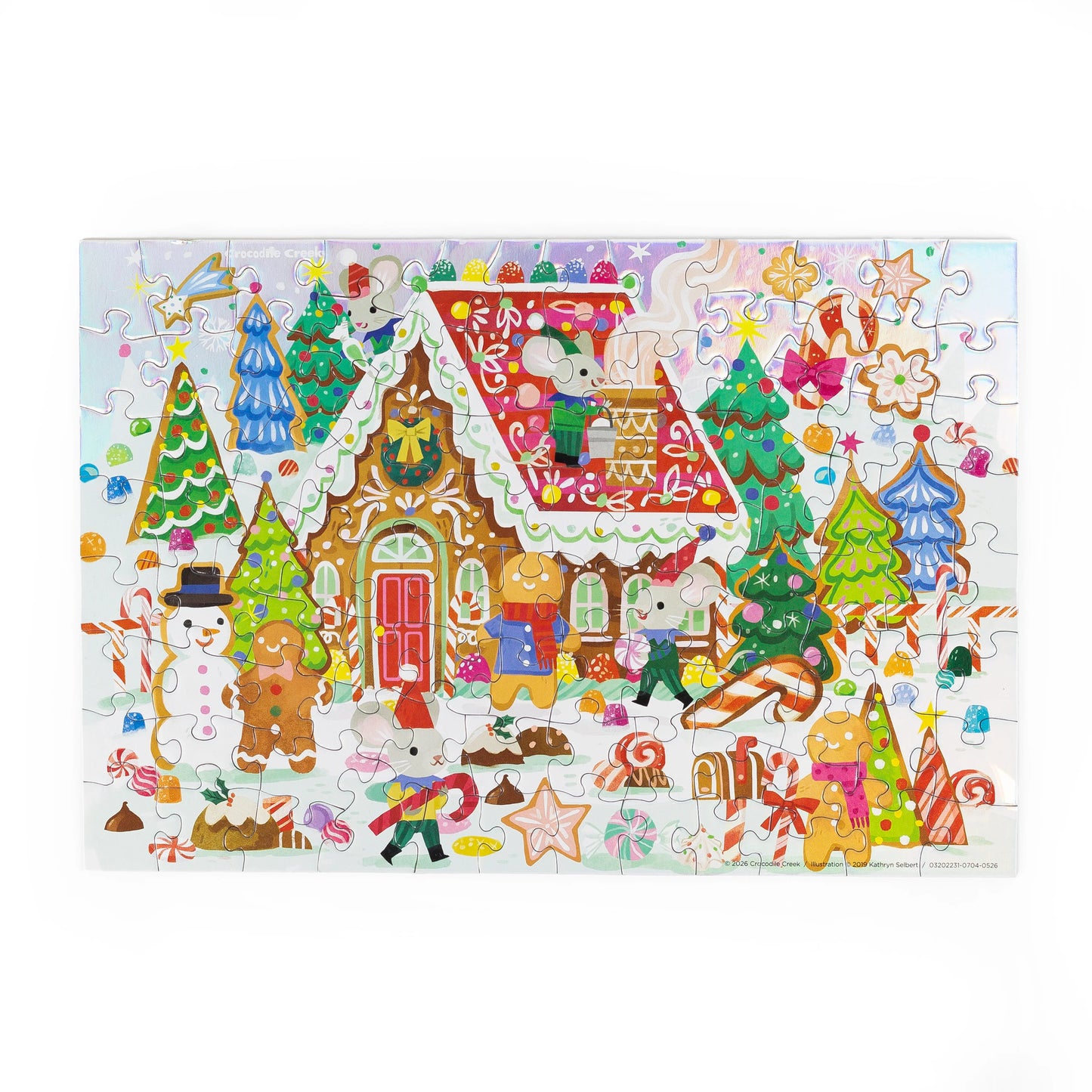 CROCODILE CREEK | HOLOGRAPHIC PUZZLE 100 PCE | GINGERBREAD HOUSE