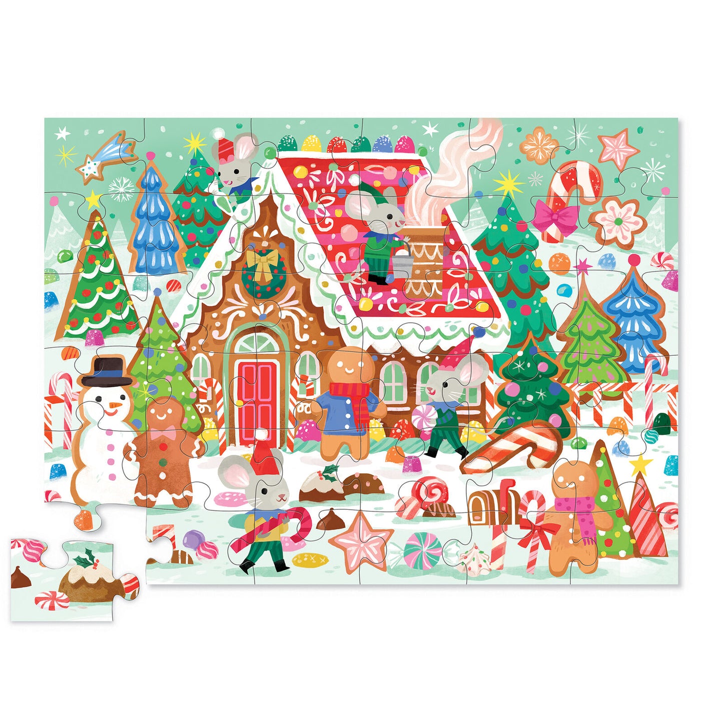 Crocodile Creek Classic Floor Puzzle 36 Piece - Gingerbread House