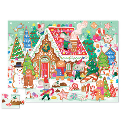 Crocodile Creek Classic Floor Puzzle 36 Piece - Gingerbread House