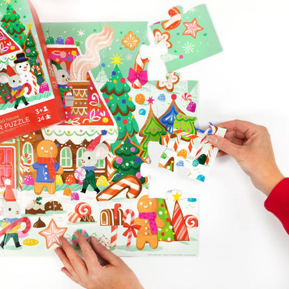 CROCODILE CREEK | CLASSIC FLOOR PUZZLE 24 PCE | GINGERBREAD HOUSE