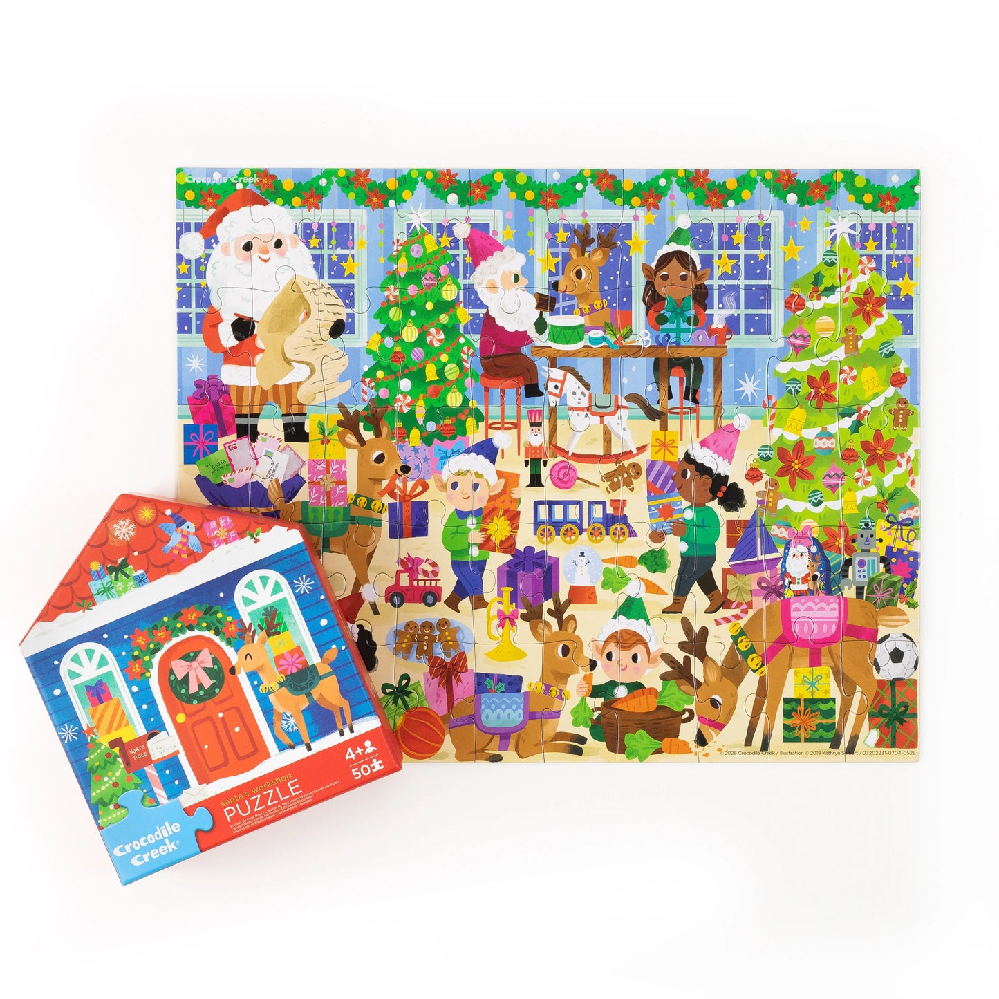 CROCODILE CREEK | FLAT HOUSE PUZZLE 50 PIECE | SANTAS WORKSHOP