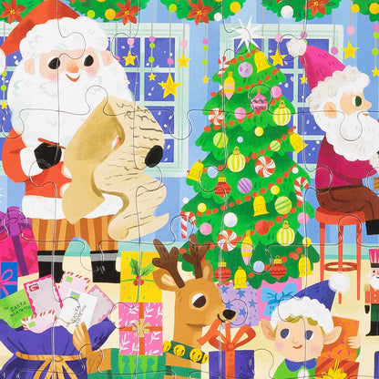 CROCODILE CREEK | FLAT HOUSE PUZZLE 50 PIECE | SANTAS WORKSHOP