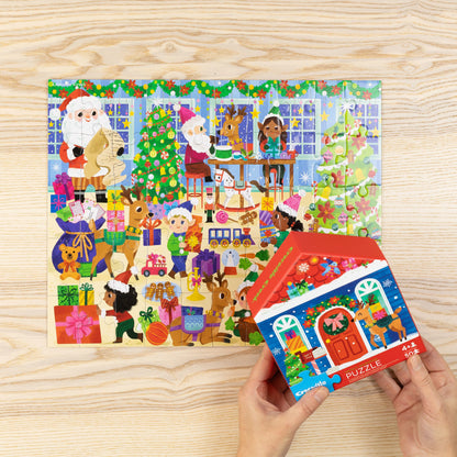 CROCODILE CREEK | FLAT HOUSE PUZZLE 50 PIECE | SANTAS WORKSHOP