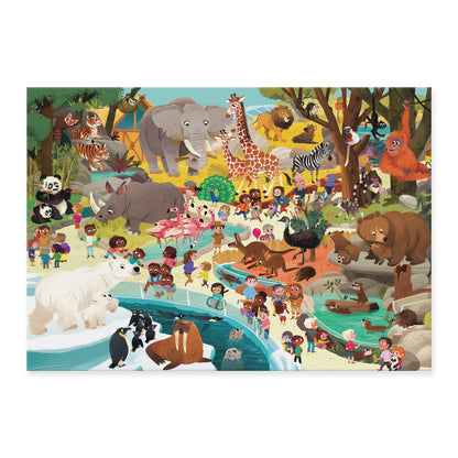 CROCODILE CREEK DAY AT THE MUSEUM PUZZLE 60 PIECE | ZOO - Angus & Dudley Collections