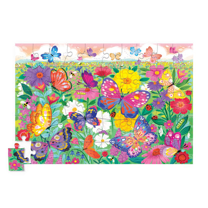 Crocodile Creek Holographic Puzzle 50 Piece - Butterflies