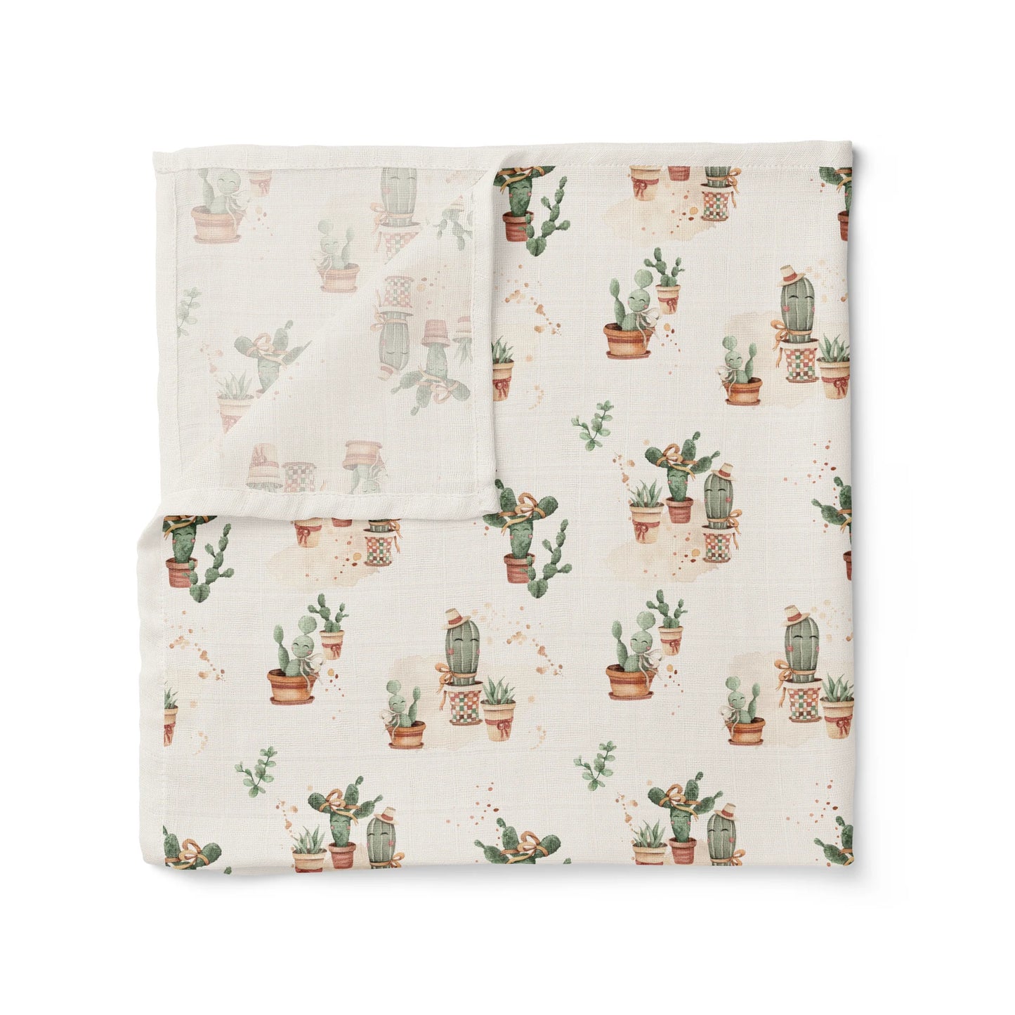 CONFETTI KIDZ ORGANIC MUSLIN WRAP | HAPPY CACTUS