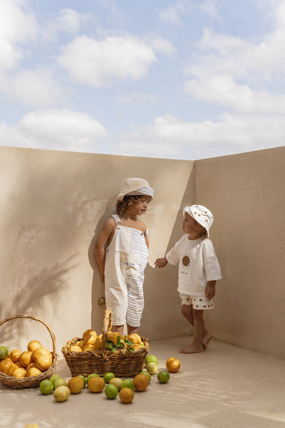 CINNAMON BABY WAVES OVERALL | OCEAN