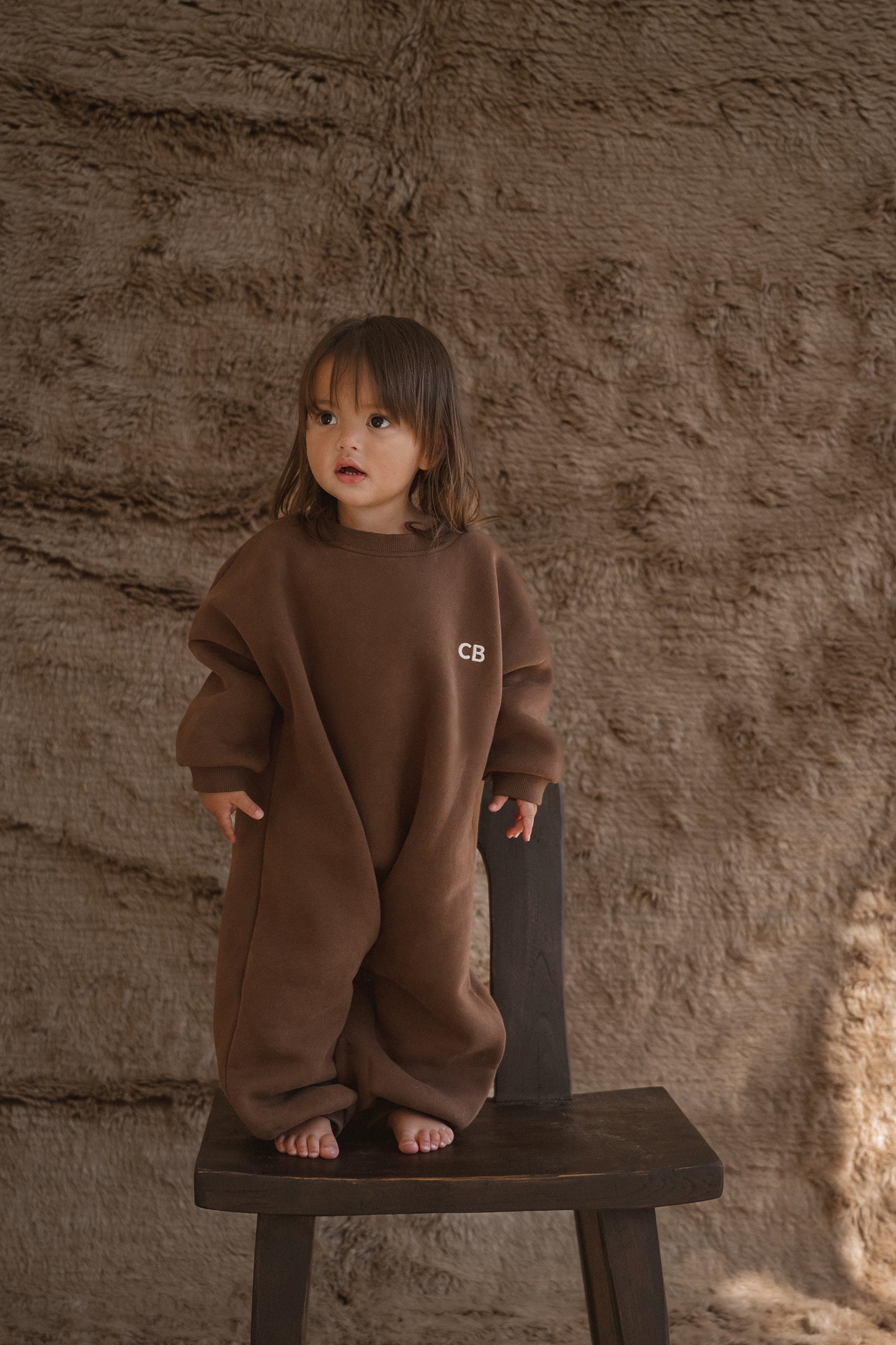 CINNAMON BABY LOUNGE SUIT - CHOCOLATE
