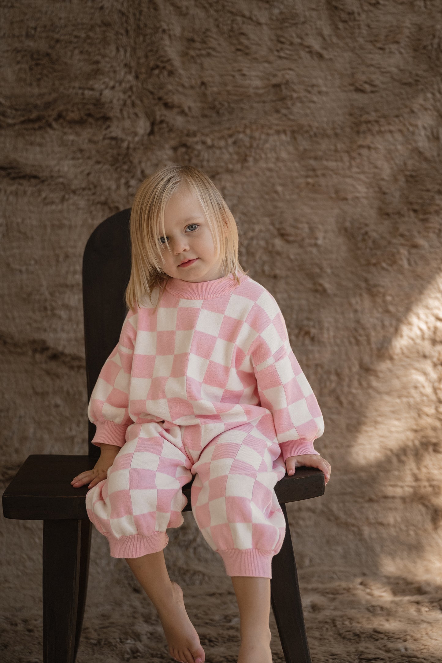 CINNAMON BABY KNITTED LOUNGE SUIT - BABY PINK