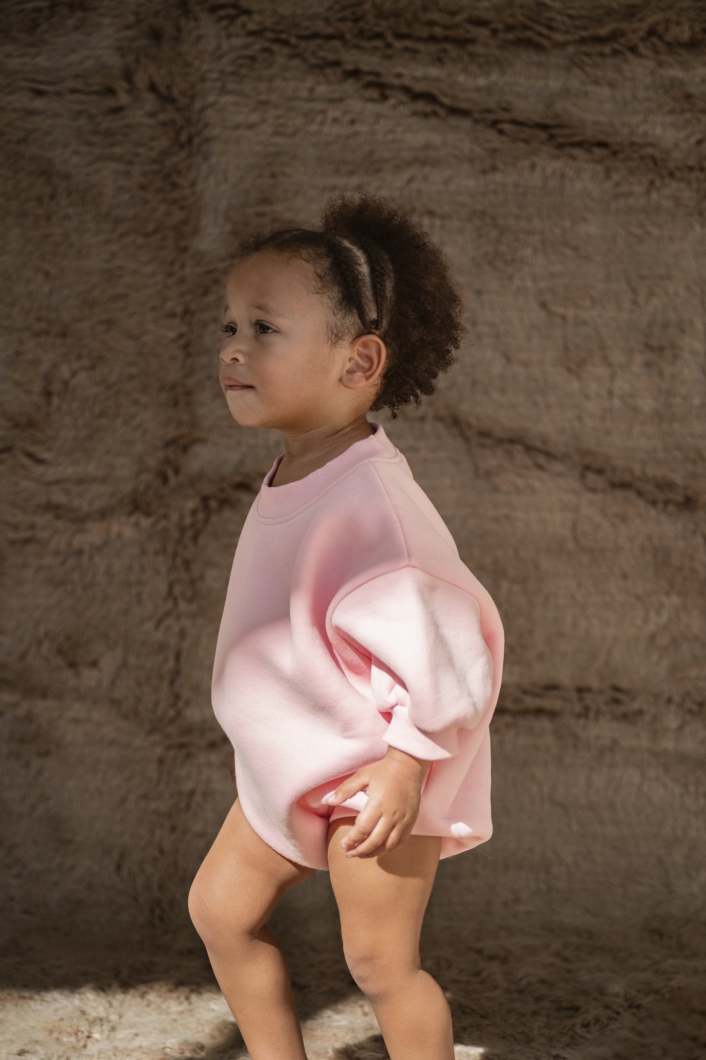 CINNAMON BABY LOGO ROMPER - PINK